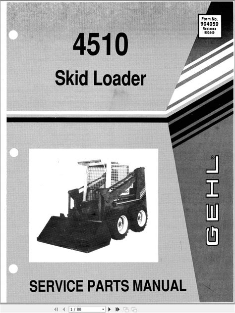 4510 gehl skid steer base engine code p89bf-6005-be|GEHL OEM PARTS .